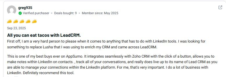 LeadCRM Review Streamline Your Sales with this Powerful Tool 12 LeadCRM Customer Review