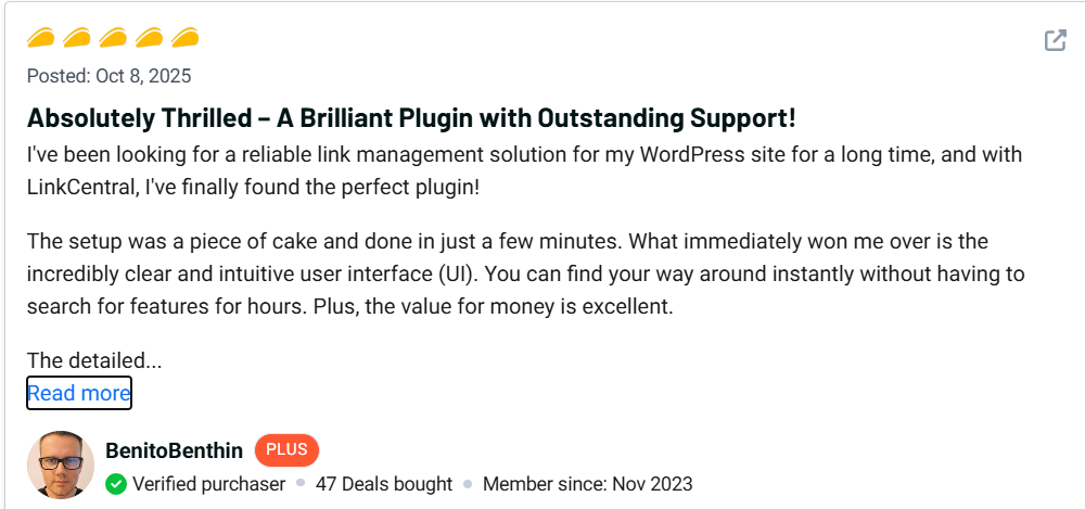 LinkCentral Review Powerful Link Management & Security Tool 10 LinkCentral Customer Review