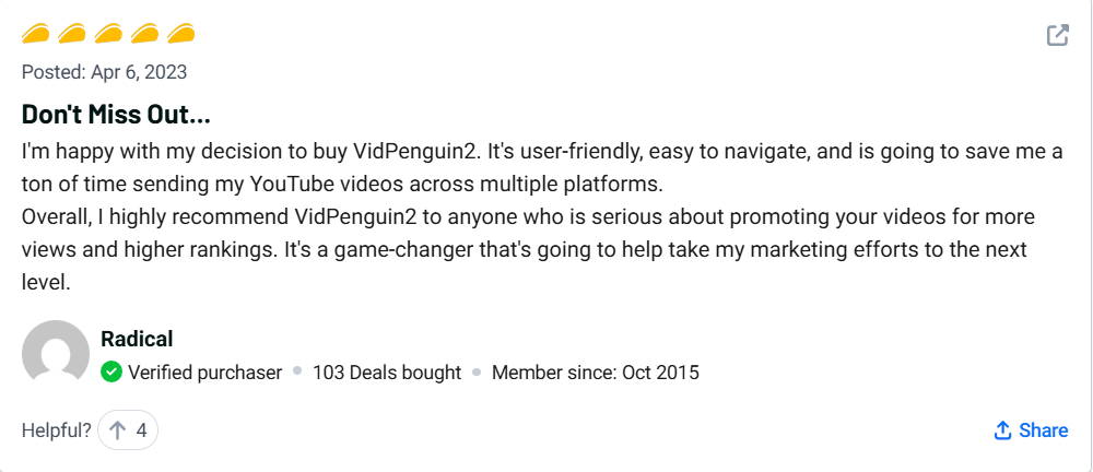 VidPenguin2 Review Boost Video SEO Fast 10 VidPenguin2 Customer Review