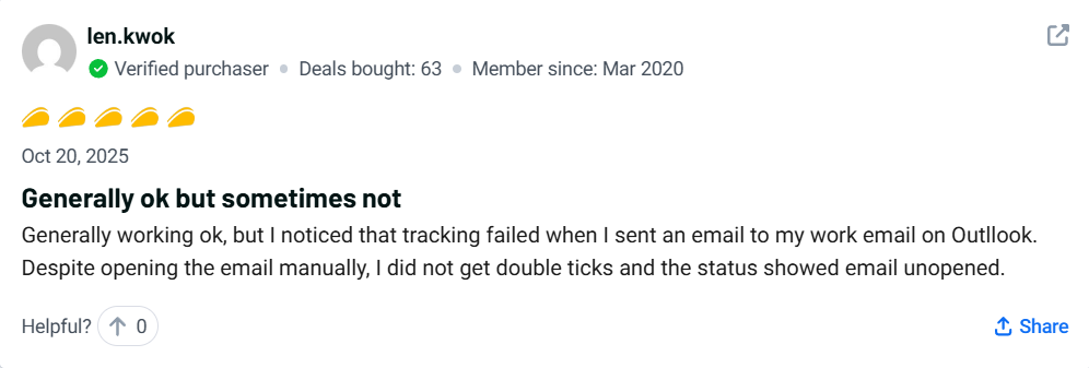 GoEmailTracker Customer Review