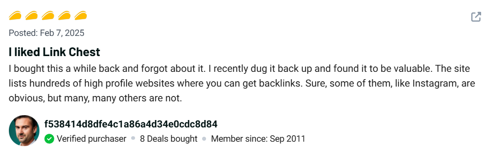 The Link Chest by SEO Buddy Review Boost Your Backlinks Fast 8 The Link Chest by SEO Buddy Customer Review
