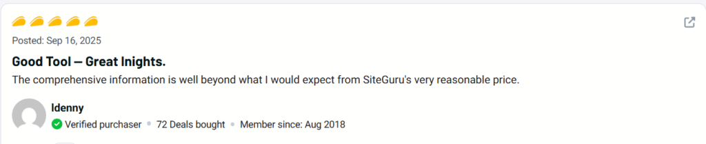 SiteGuru Review Powerful SEO Tool for Marketers 5 SiteGuru Customer Review
