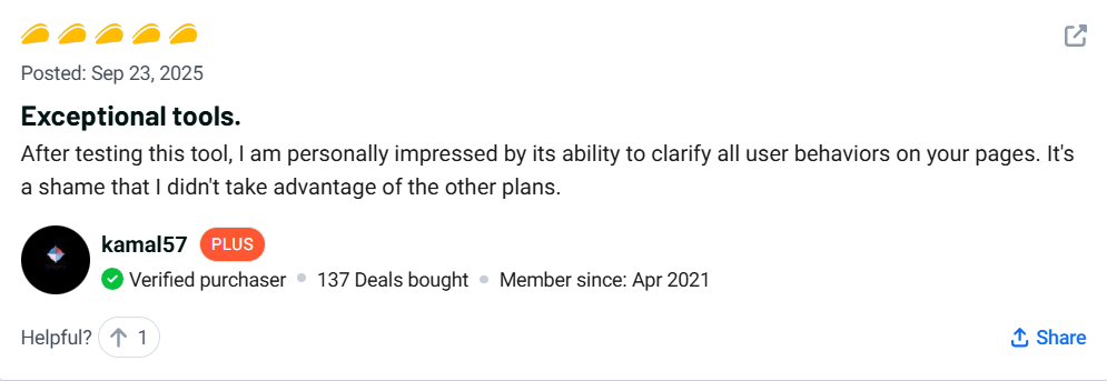 Visitor Track⁠ing Customer Review