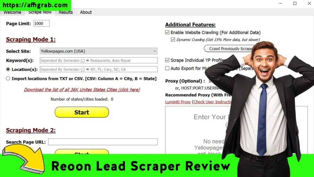 Is Reoon Lead Scraper the Best Octoparse Alternative for YellowPages Data on AppSumo? 1 Reoon Lead Scraper Review