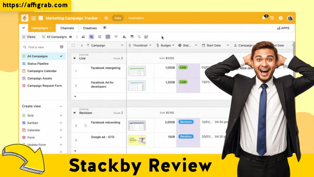 Is Stackby the Ultimate Airtable Alternative AppSumo Lifetime Deal for Small Teams? 1 Stackby Review