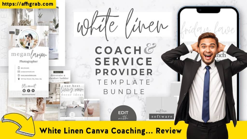 White Linen Canva Coaching Template Bundle Review