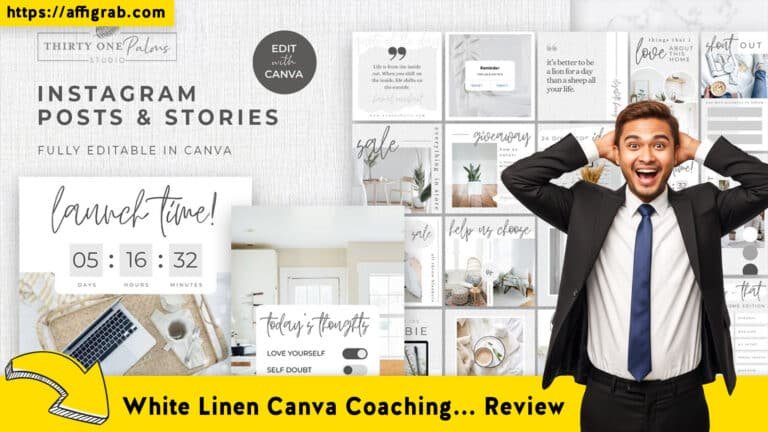 White Linen Canva Coaching Template Bundle Review