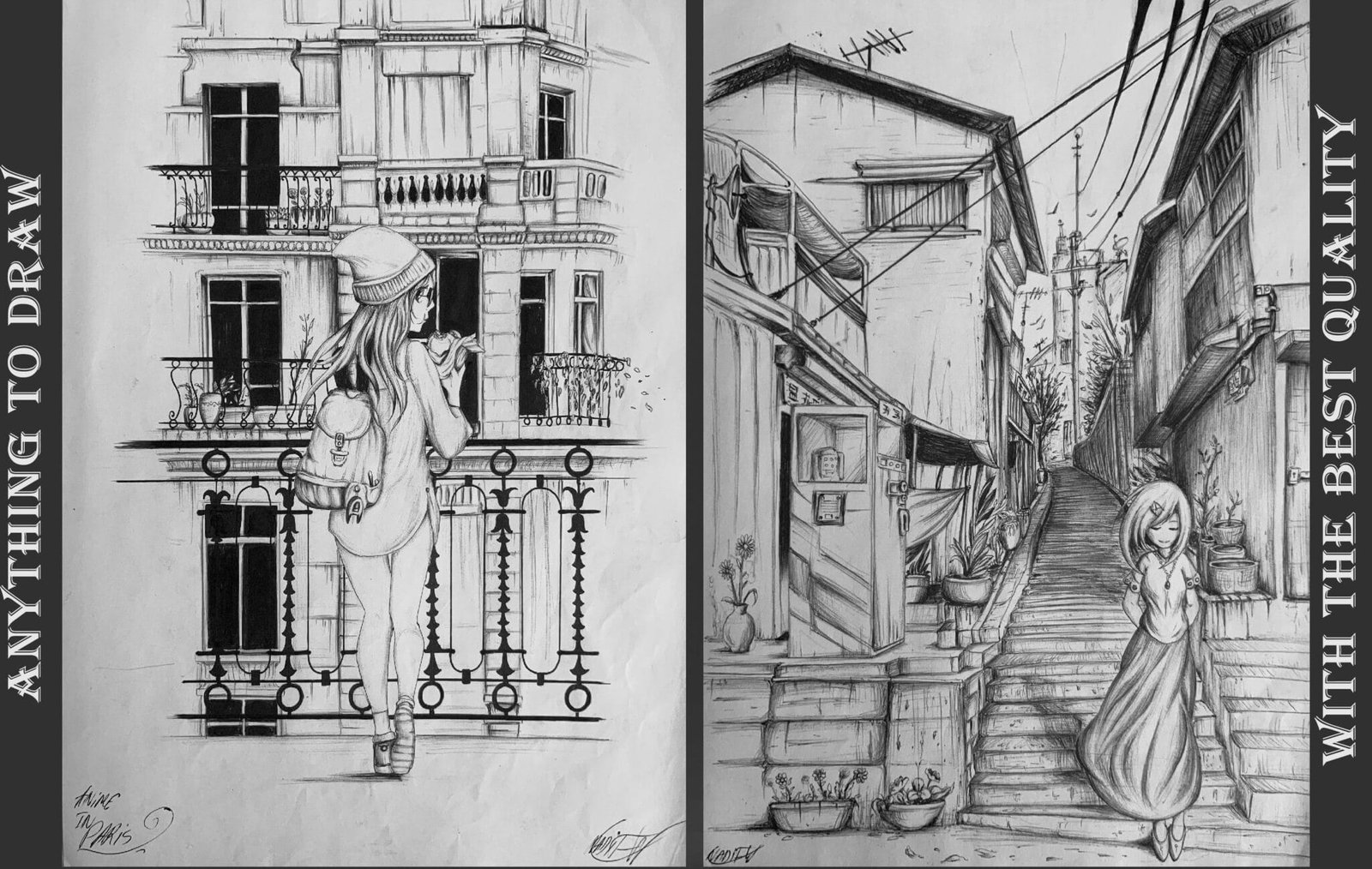 Pencil Drawing Illustrations