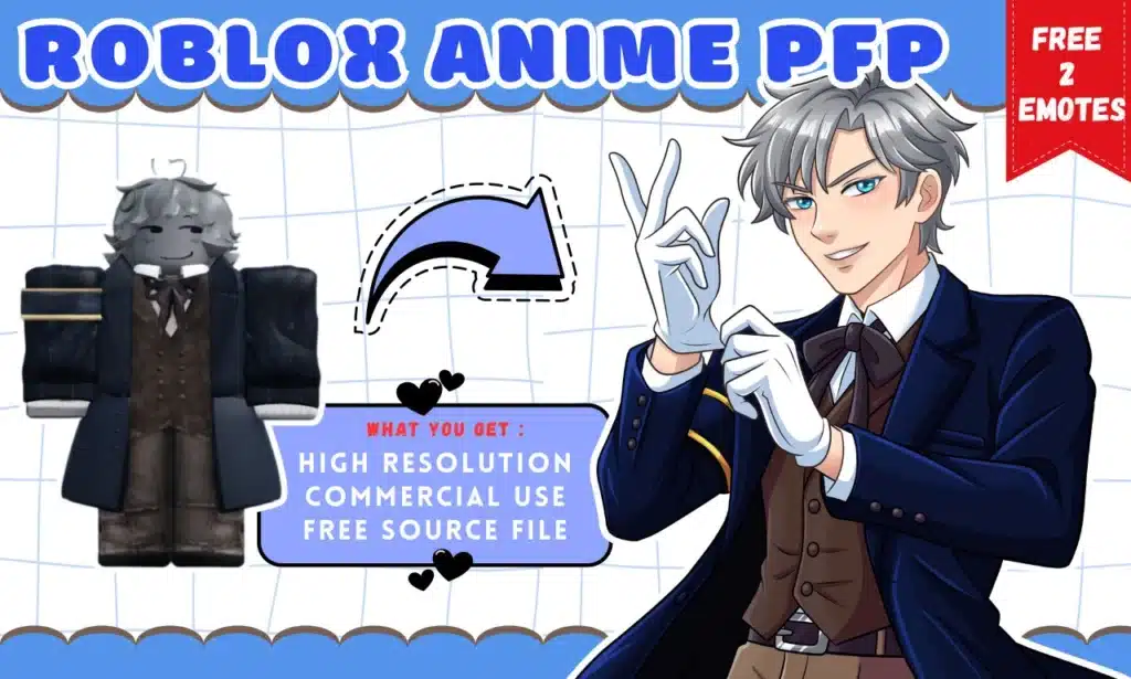 Best Anime Roblox Avatar PFP: Get Custom Professional Art 1 anime roblox avatar pfp