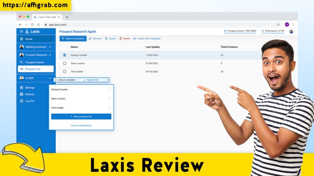 Laxis AI Prospect Research Review