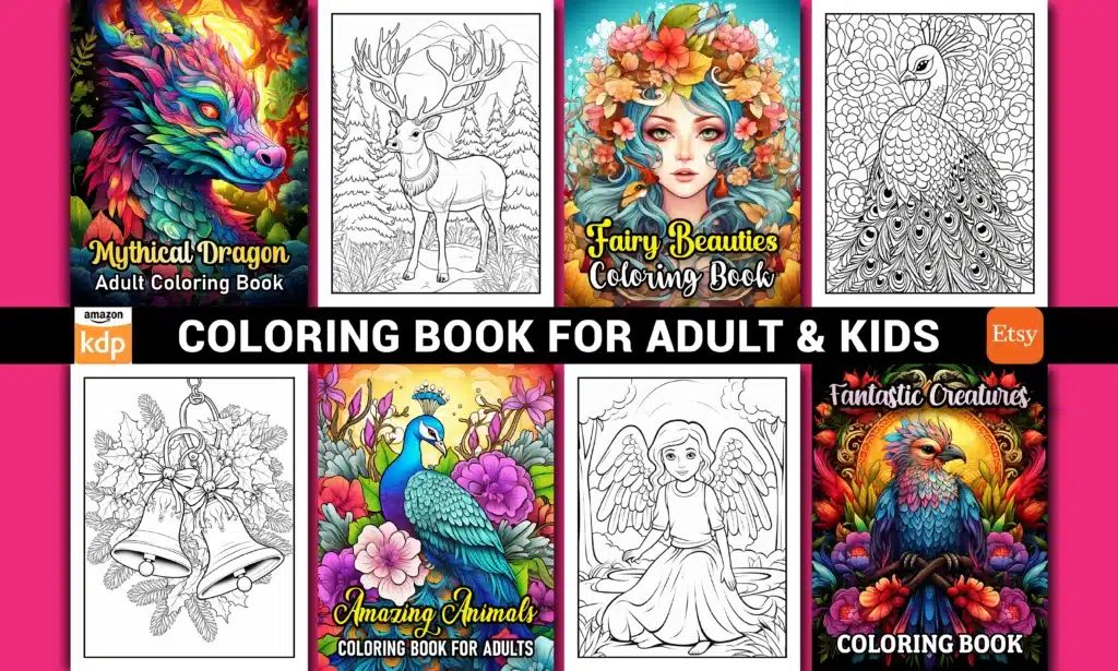 Boost KDP Sales: Bold and Easy Coloring Book Design 2 Amazon KDP Coloring Book Design